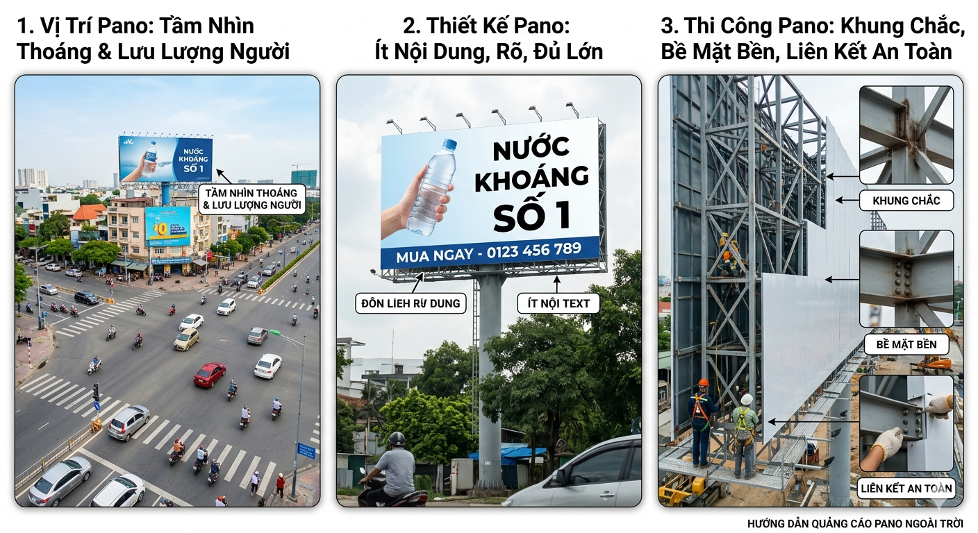 Điều gì làm nên một pano ngoài trời hiệu quả
