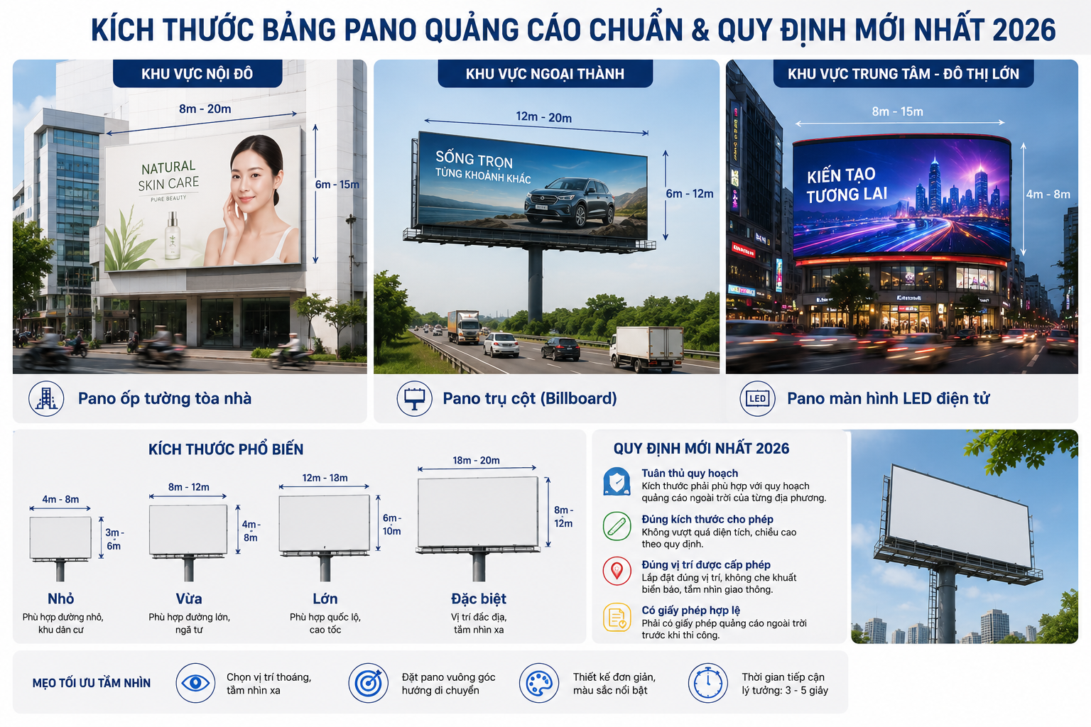 Kích thước bảng pano quảng cáo